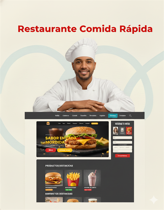 Web con menú y reservas para Restaurantes en WordPress
